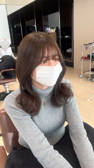 セミロング レイヤー/艶感カラー /LILICAのヘアスタイル