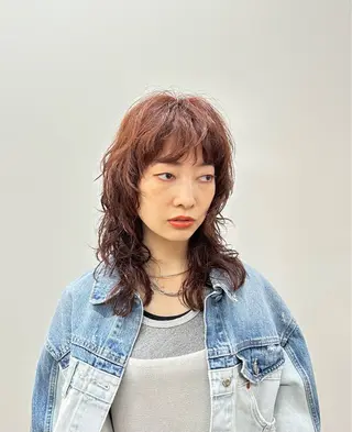 セミロング カラー パーマ 【23時まで営業】 酒井啓佑のヘアスタイル