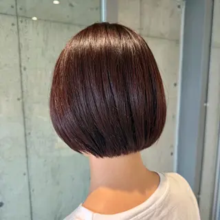ミディアム カラー ヘアアレンジ 🍀透明感カラー×垢 抜けボブ リクト💥のヘアスタイル