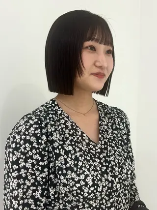 ショート 👔ボブ﹨髪質改善 ストレート🩳ももかのヘアスタイル