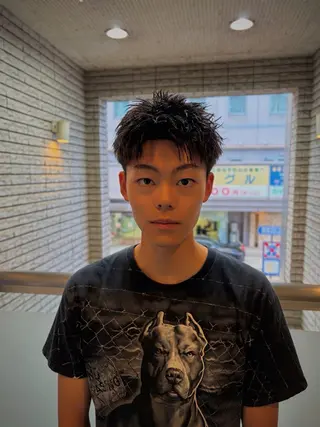 ショート メンズ UMM daichi メンズパーマのヘアスタイル