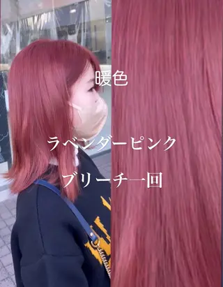 ミディアム カラー 🇰🇷ブリーチ縮毛 髪質改善七星🇰🇷のヘアスタイル