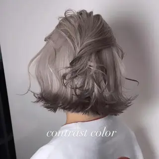 ミディアム カラー 💜ハイトーン💛 マジカルかいちゃんのヘアスタイル