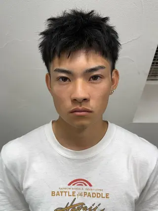 ショート パーマ メンズ 稲村侑斗ルーズパーマ メンズパーマのヘアスタイル