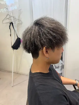 ミディアム カラー パーマ メンズ 似合う髪型見つけます AYAKAのヘアスタイル