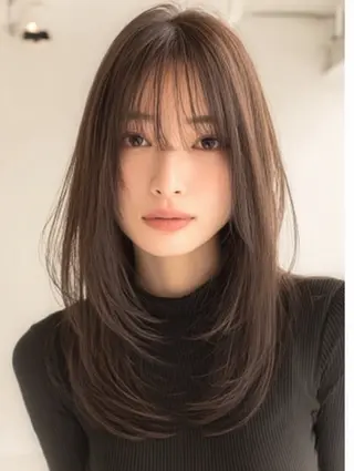 ロング 絶対綺麗な暖色カラー 🎯あります✨増渕✨のヘアスタイル