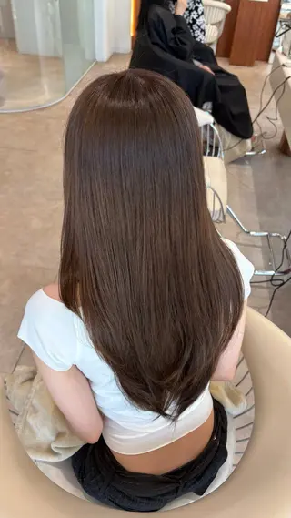 ロング カラー 透明感カラー 渋谷美容師みひろのヘアスタイル
