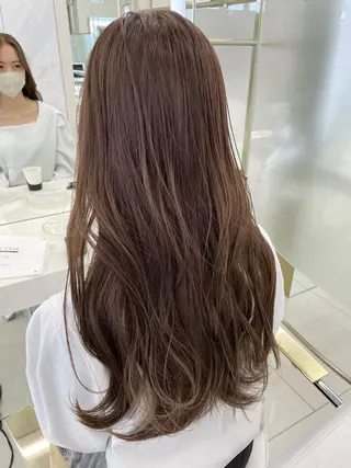 ロング カラー COA GINZA 空也/前髪/顔まわりのヘアスタイル