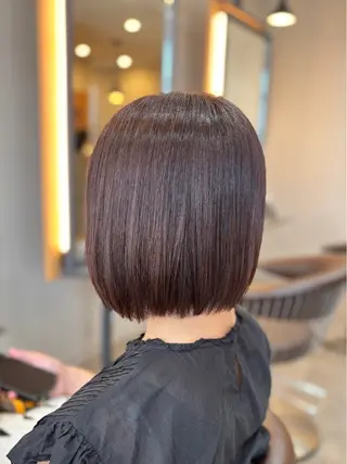 ショート ブリーチなしWカラー /酸性ストレート河本のヘアスタイル