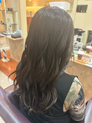 ロング 端野七海 縮毛矯正のヘアスタイル