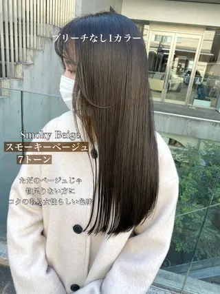 カラー ブリーチなしで 全国から予約殺到♡のヘアスタイル