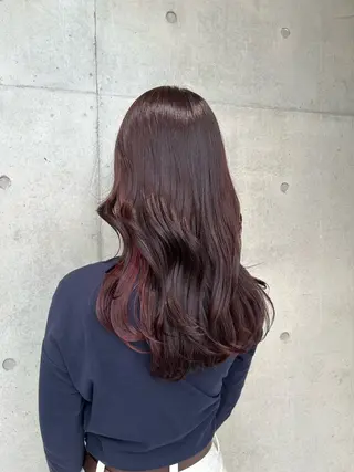 ロング カラー ヘアアレンジ ボブ艶モテカラー🫧 カリンのヘアスタイル