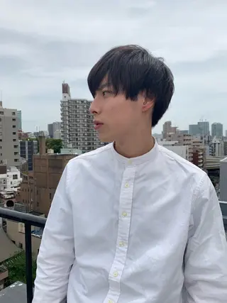 ショート カラー パーマ メンズ メンズ縮毛矯正 細谷碧海のヘアスタイル
