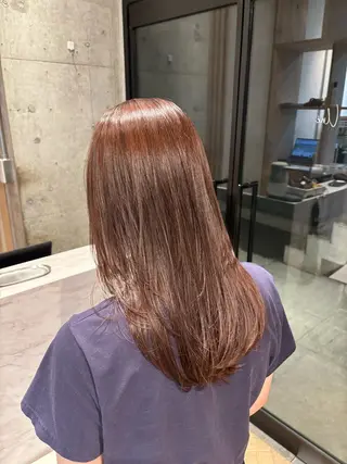 セミロング 透明感カラー🤎/ ツヤカラー/さくらのヘアスタイル