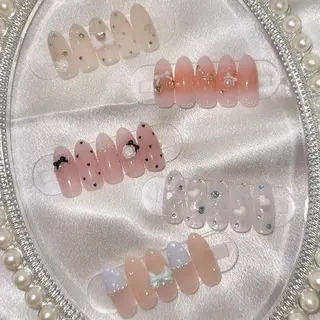 ネイル nami🐰🎀 ガーリー/堺筋本町のネイルデザイン