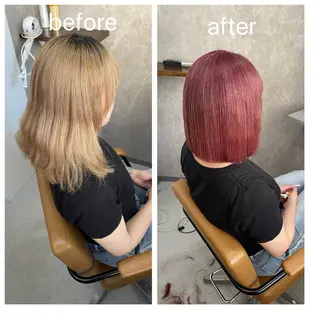 カラー Maison Toi 山﨑 麻生のヘアスタイル
