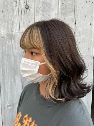 カラー 【店長】インナー指名 No.1戸塚優思のヘアスタイル