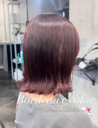 ミディアム カラー 五味 亜有里のヘアスタイル