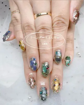 ネイル ラベンダー💖日暮里 ルル💖ネイルのネイルデザイン