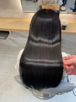 ロング 今話題の艶髪矯正 美艶カラー/FUKAのヘアスタイル