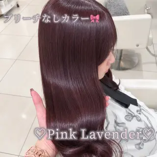 セミロング 顔周りカット/ブリー チなしカラー♡こいみのヘアスタイル
