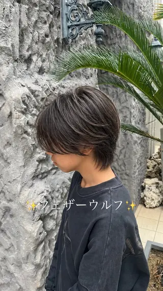 ショート カラー パーマ メンズ 𝑹𝒆𝒊𝒚𝒂 🥀/名駅/艶カラーのヘアスタイル