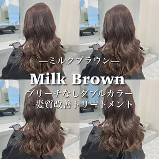 セミロング カラー ブリーチなし特化 美容師💖SAE💖のヘアスタイル