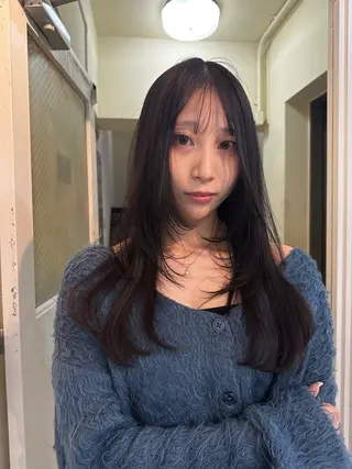 セミロング 竹中 彩音のヘアスタイル