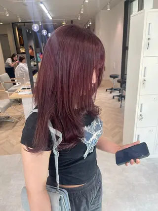 ロング カラー * 透明感カラー c h i h o *のヘアスタイル