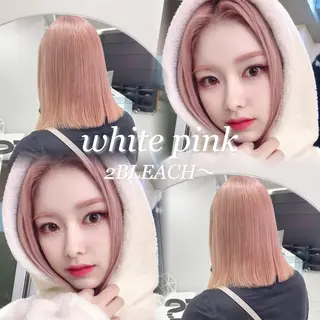ロング カラー 色落ち綺麗🩰ハイ トーン🎀RINKAのヘアスタイル