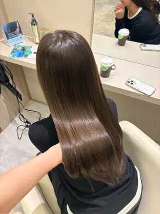 ロング カラー 透明感カラー×顔周り mizuki🫧のヘアスタイル