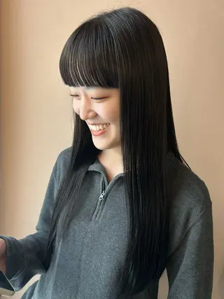 ロング カラー hubhair レイヤー/透明感のヘアスタイル