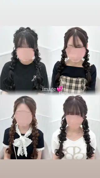 ロング ヘアアレンジ 縮毛、アレンジモデル 募集/Riona🎀のヘアスタイル