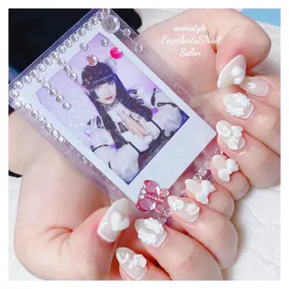 ミディアム ネイル 🐾enen style 🐾のネイルデザイン