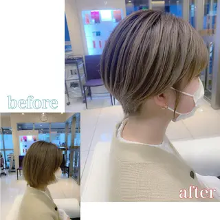 ショート 💎桑原勇志/ ショート/ハイトーンのヘアスタイル
