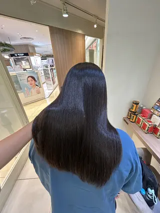 ロング パーマ 縮毛矯正/髪質改善/ 艶髪ササキナツミのヘアスタイル