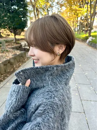 ショート 縮毛矯正/レイヤー taiga🧡のヘアスタイル