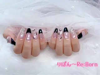 セミロング りぼん Re:Bonrのネイルデザイン