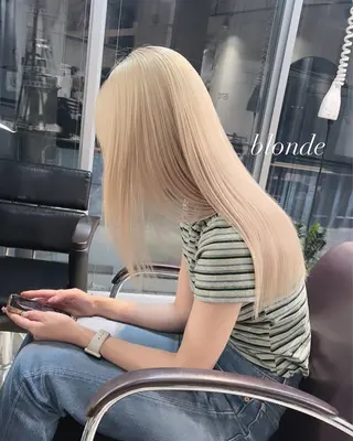 ロング カラー 💜ハイトーン💛 マジカルかいちゃんのヘアスタイル
