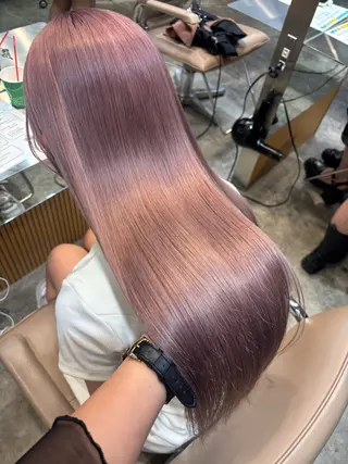 セミロング カラー ハイトーンボブ/ラベ ンダー🩰yuinaのヘアスタイル