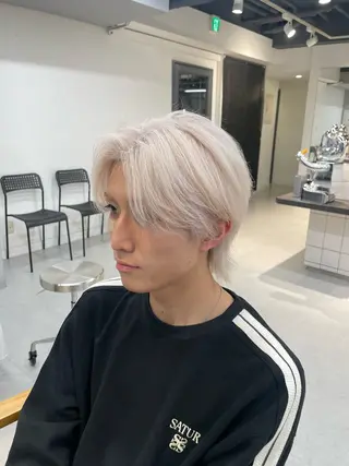 カラー メンズ ハイトーン特化/渋谷 ⚡️コースケ⚡️のヘアスタイル