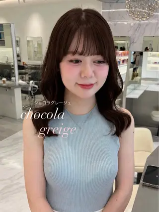 セミロング カラー ParveMix ♡白神みやびのヘアスタイル