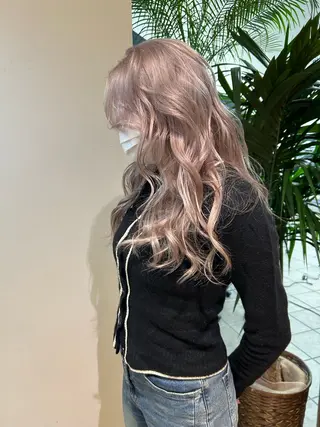 セミロング ボブ/レイヤー ケンショウのヘアスタイル