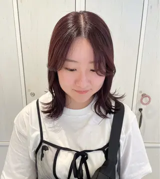 ミディアム カラー ヘアアレンジ 🌟当日予約OK🌟 西野楓加のヘアスタイル