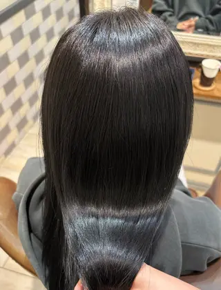 ロング カラー 古屋 澪 艶髪✨縮毛矯正のヘアスタイル