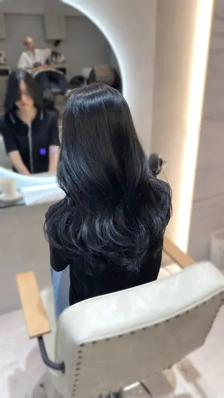 ロング カラー ヘアアレンジ 髪質改善×レイヤー カット💎yuiのヘアスタイル