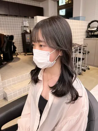 セミロング カラー パーマ ヘアアレンジ メンズ 上品＆韓国風 🥀海心🥀のヘアスタイル