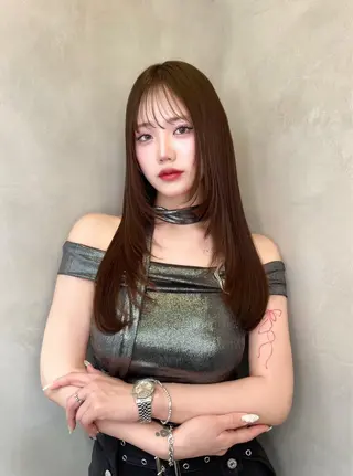 ロング ヘアアレンジ 髪質改善/透明感 カラー/吉田光佑のヘアスタイル