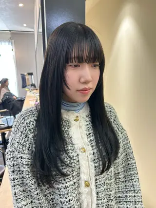 ロング カラー hubhair レイヤー/透明感のヘアスタイル