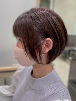 ショート カラー ナカタケ ユウのヘアスタイル